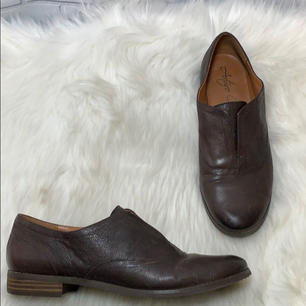 Arturo Chiang Distressed Leather Lucindas Sz 8.5 - Picture 2 of 8